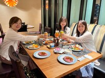 ブュッフェで、ディナーでした!