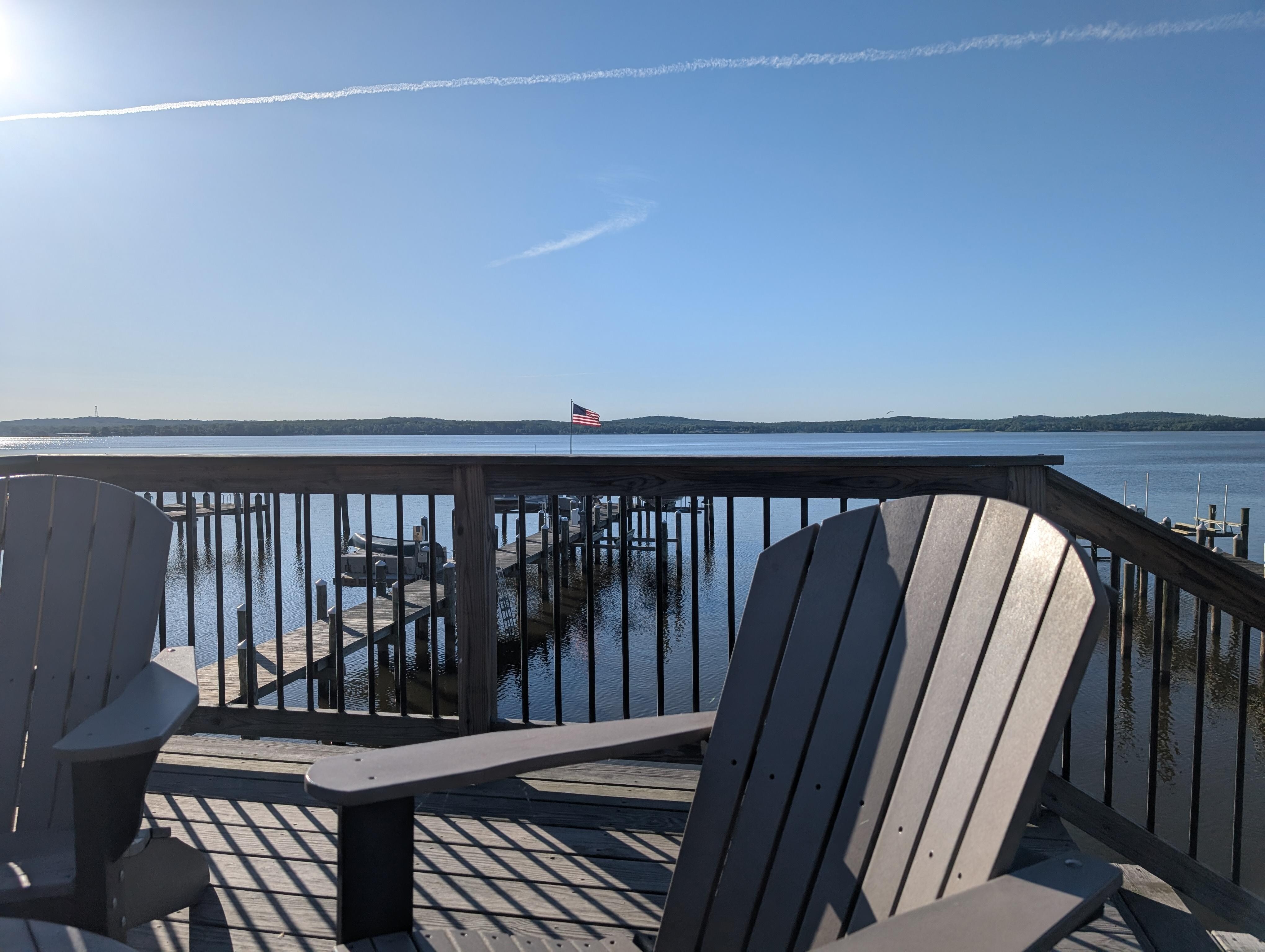 Back deck on morning.