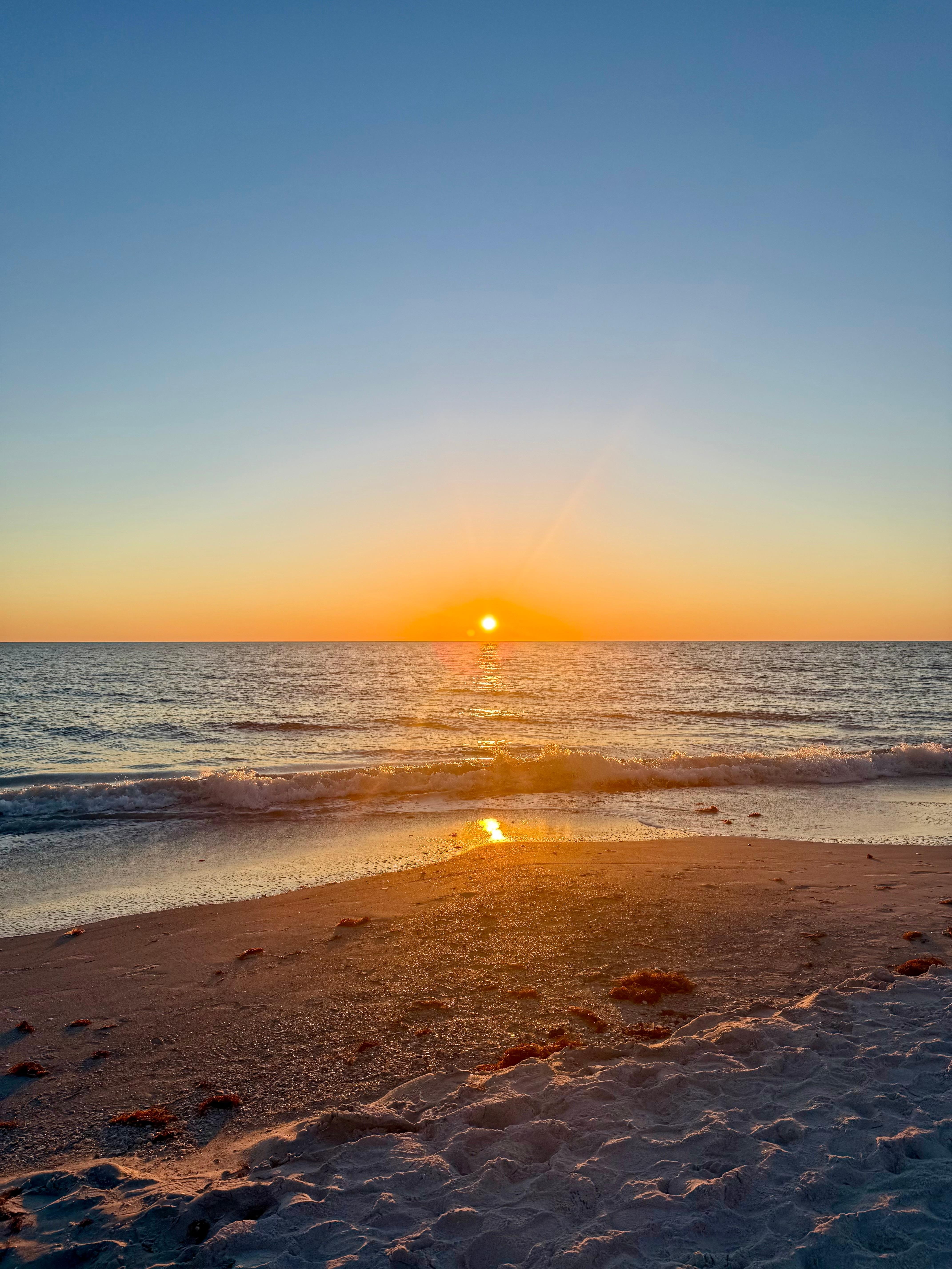 Back patio at sunset
