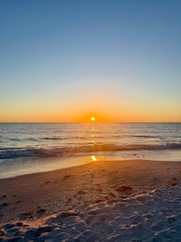 Back patio at sunset