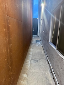 The walkway to the suite