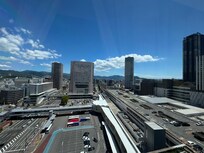Vue de notre chambre au 16e étage.