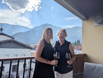 Wine on the balcony!