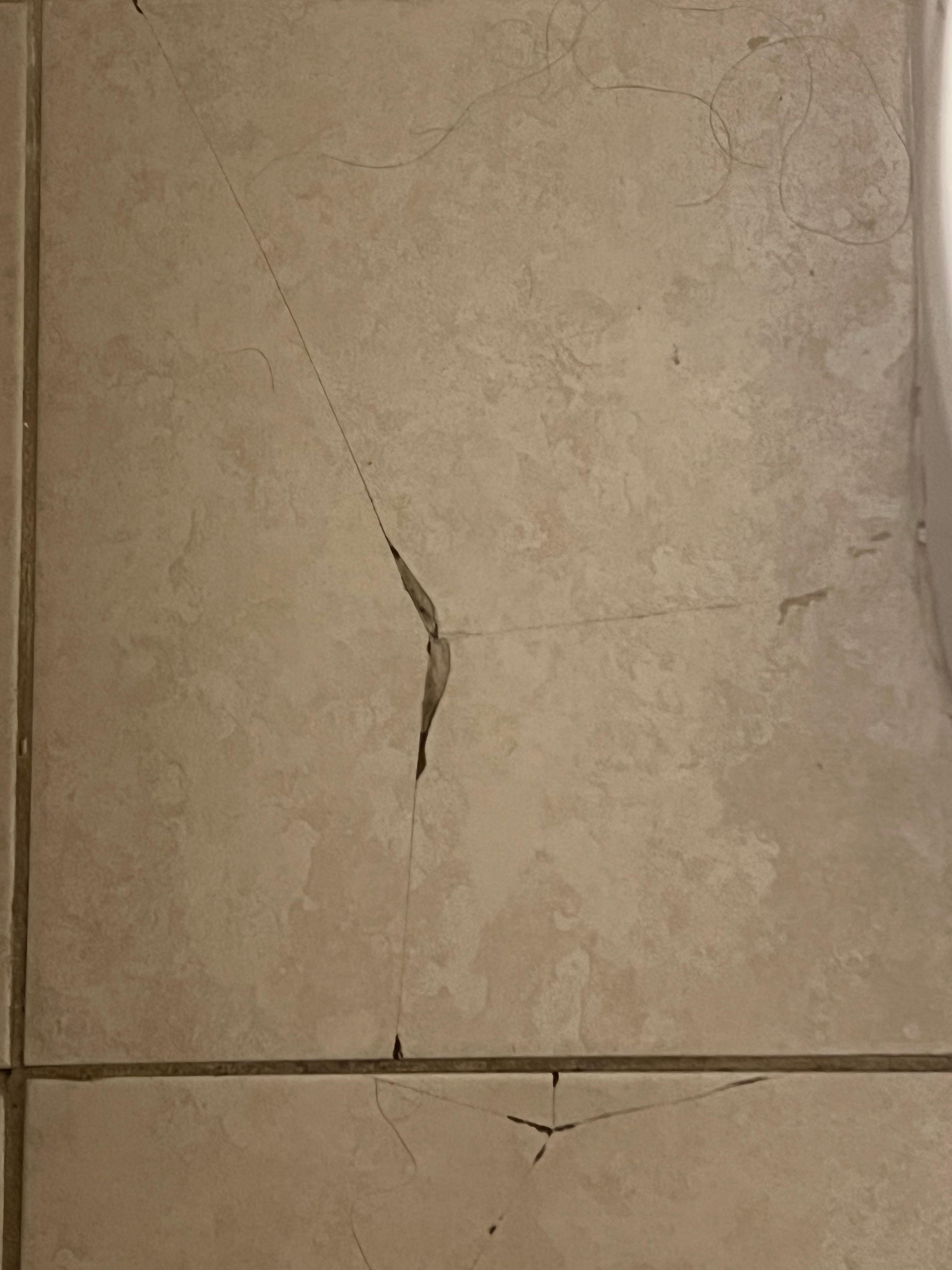 Bathroom tile. 
