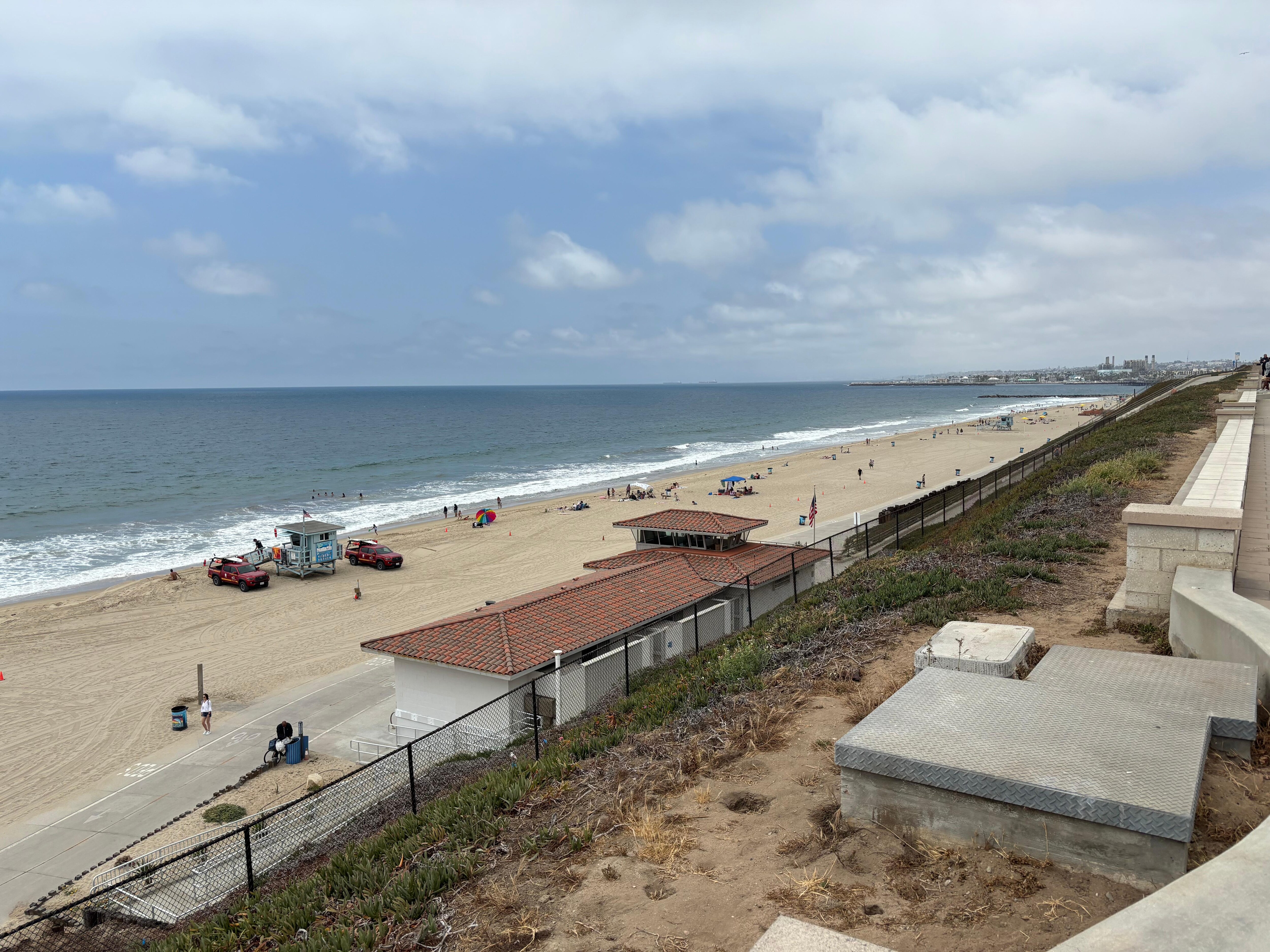 Beach is across the road 