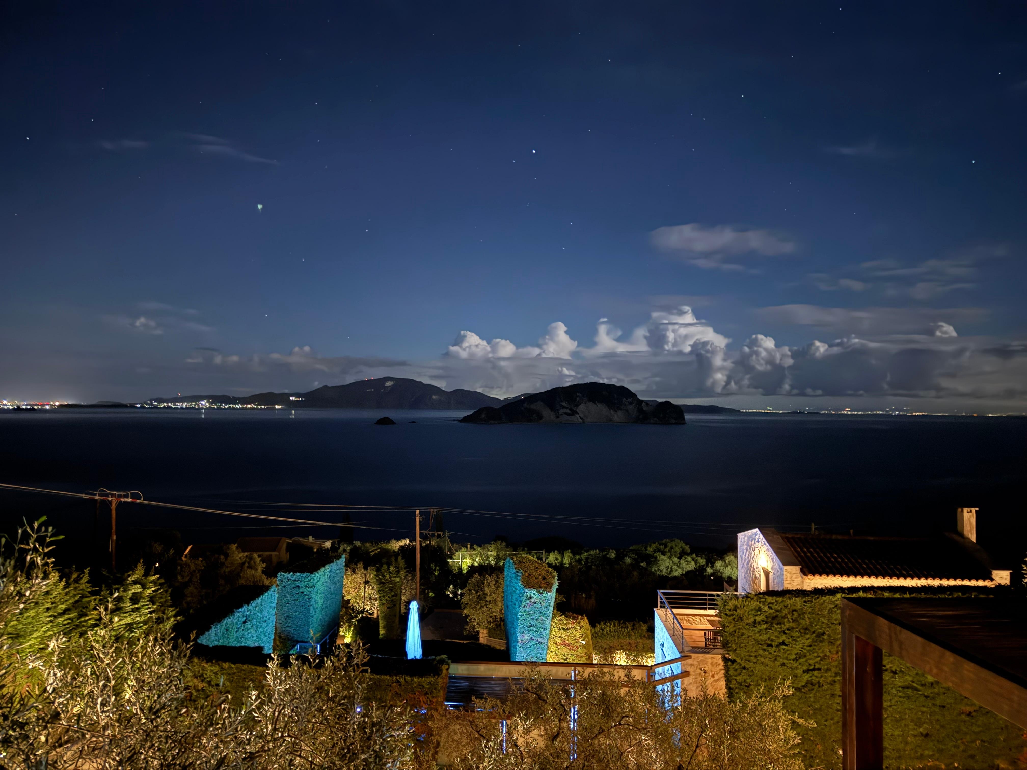 Abendlicht vom
Balkon Schlafzimmer oben