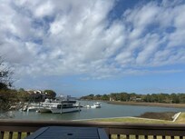 Beautiful view of the back deck.