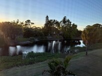 From the screened in porch