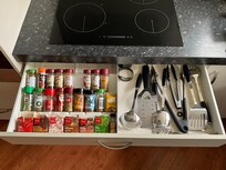 Well stocked spice drawer!