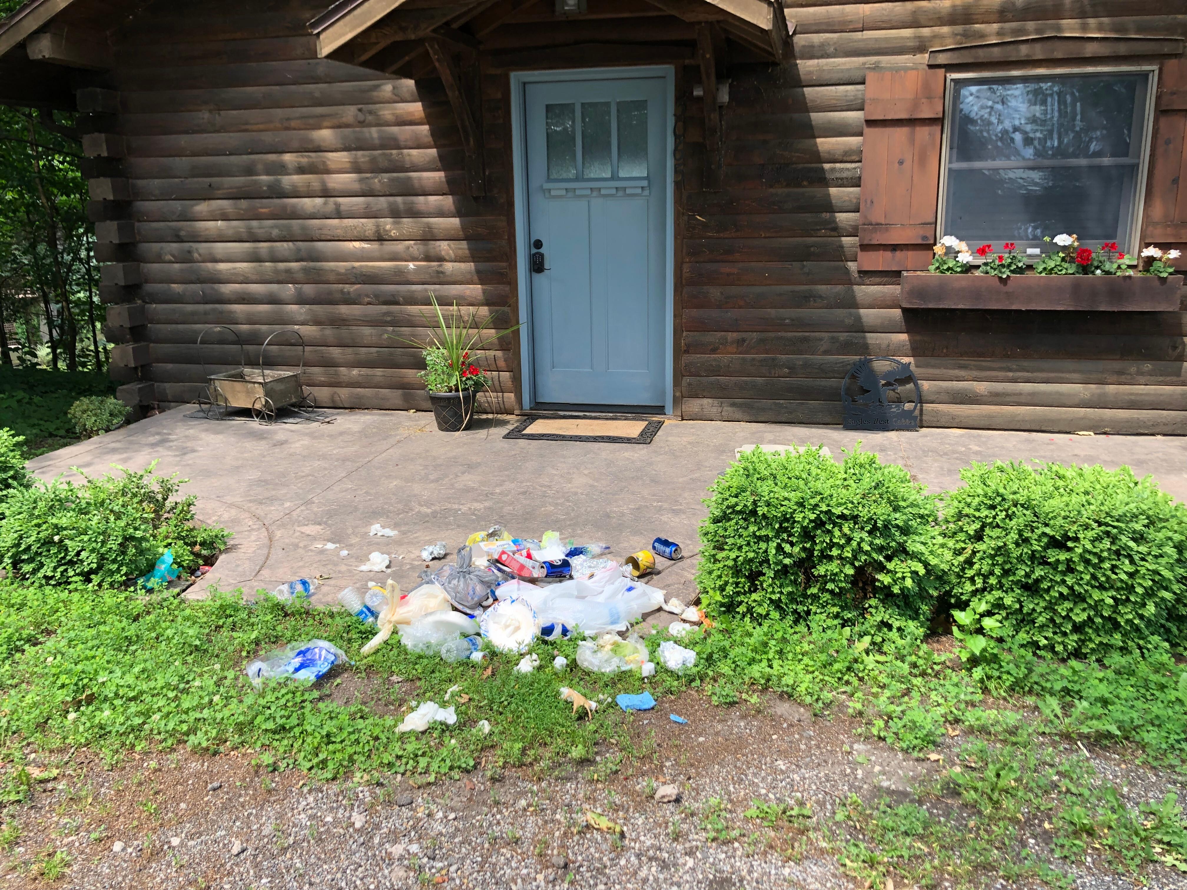 Garbage left by owners for 48 hours 
