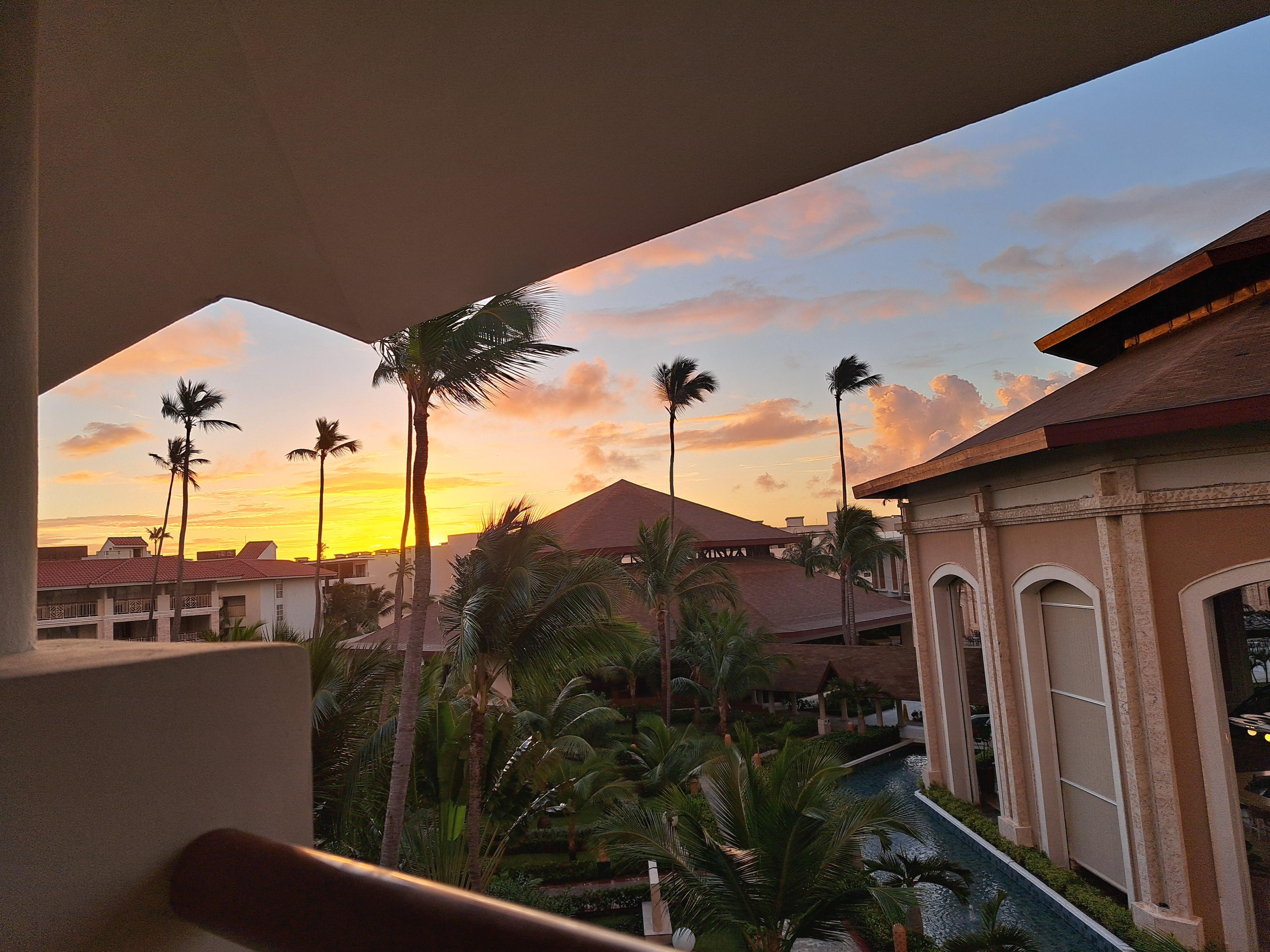 Sunrise from balcony
