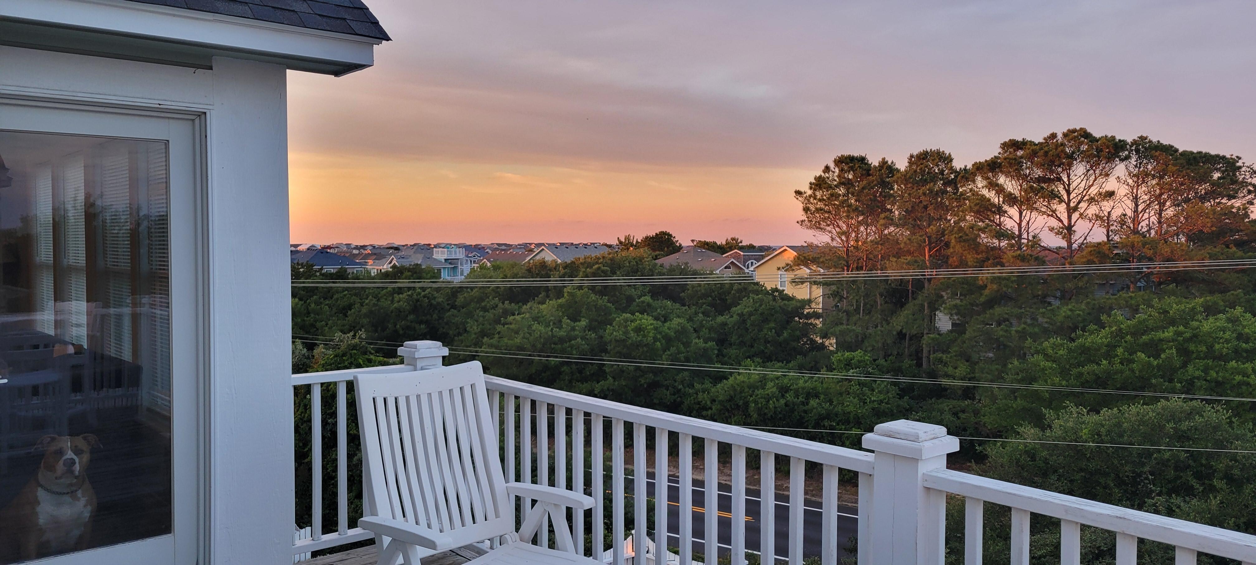 Evening view from the top deck.