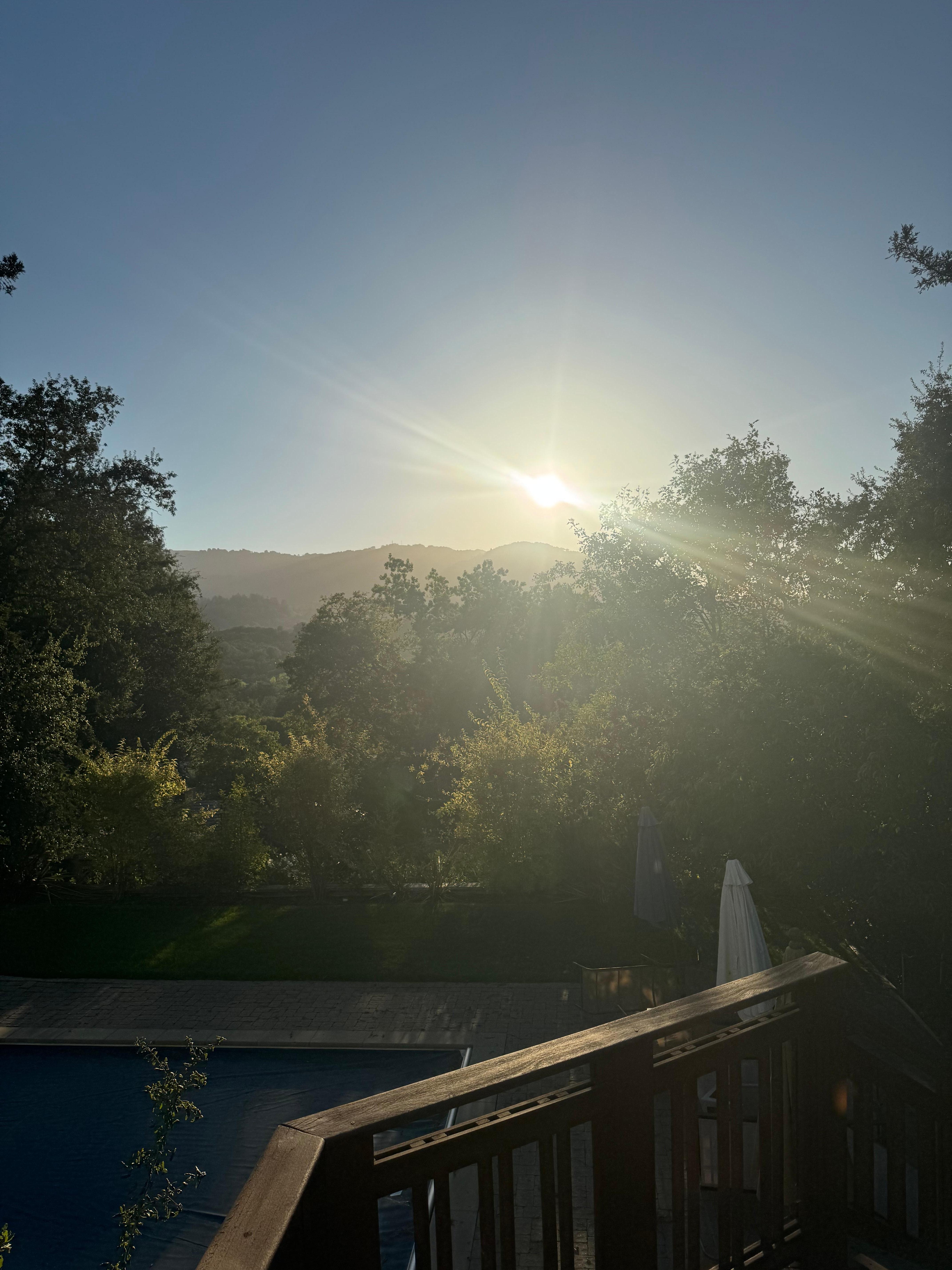 Sunset from the deck