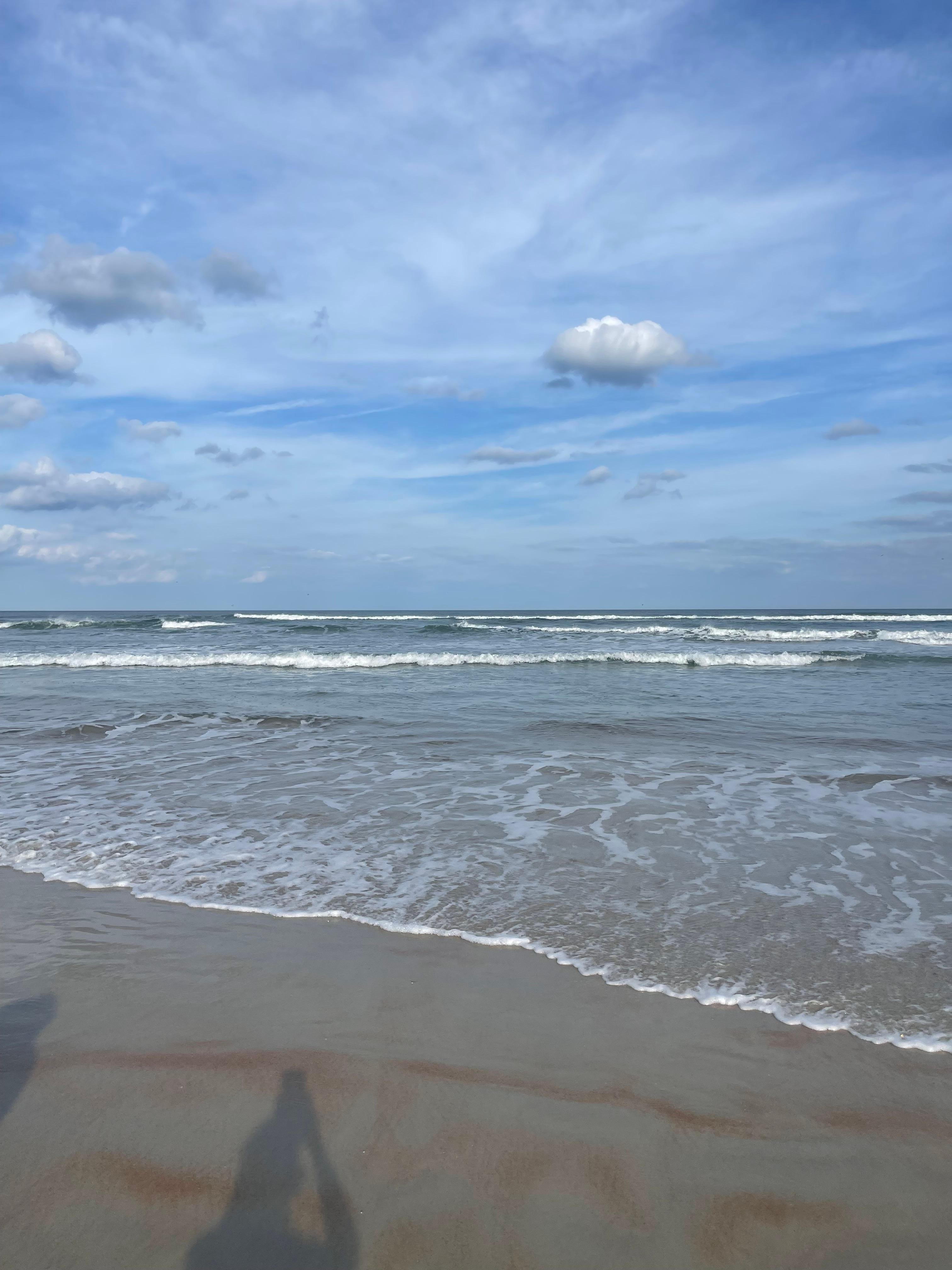 Clean flat beach. Easy walking on this beach. 