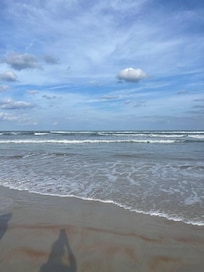 Clean flat beach. Easy walking on this beach.
