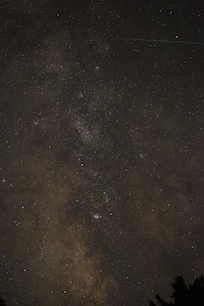 My son captured a photo of the milky way from the property.