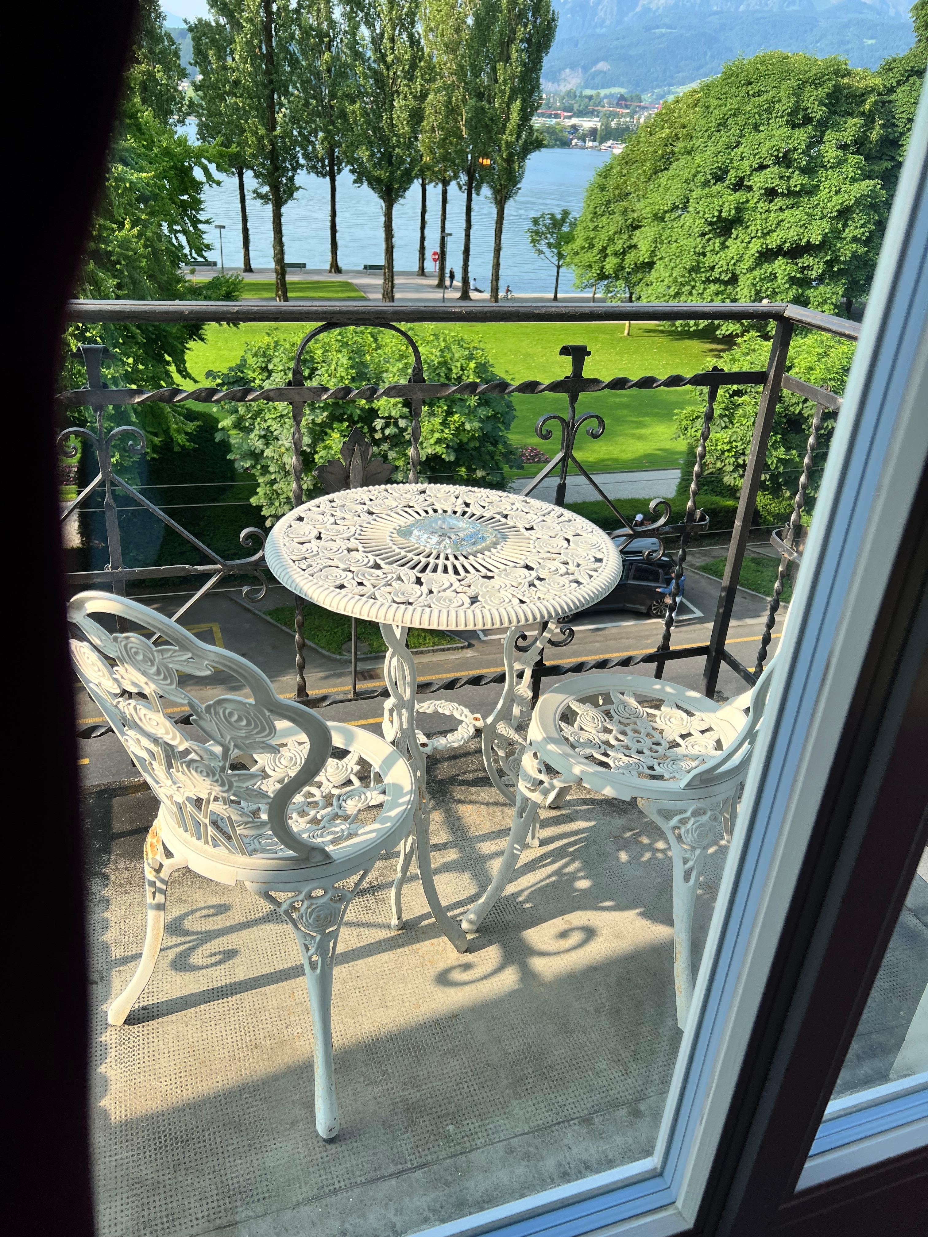 View of Lake Lucerne from our room