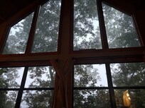 View from the loft bedroom each morning
