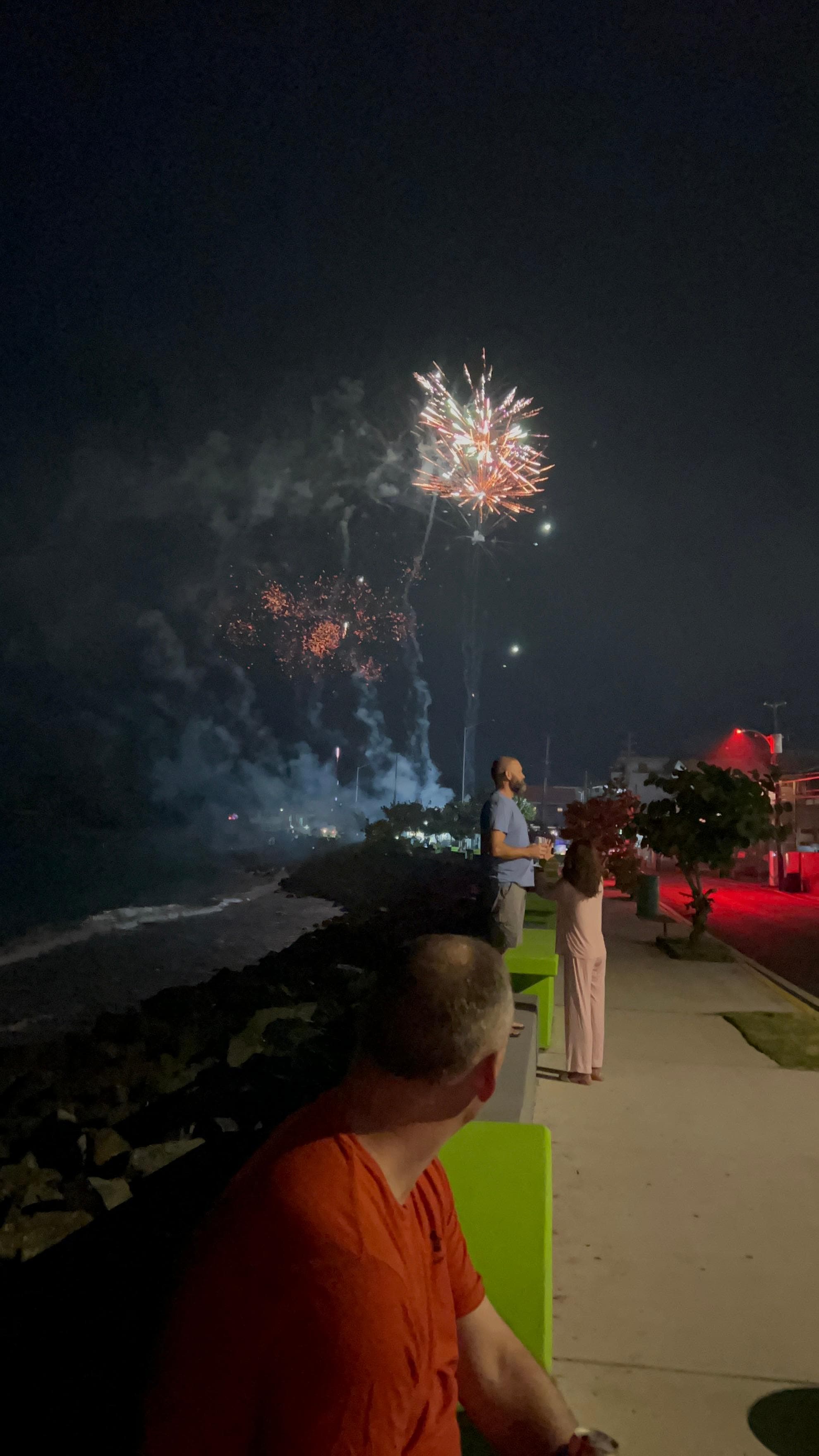 New Year’s Eve fireworks.