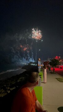 New Year’s Eve fireworks.