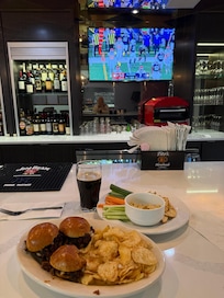 BBQ Turkey sliders ( cause it was Thanksgiving) Guinness and football!