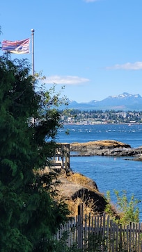Looking south over to Campbell River