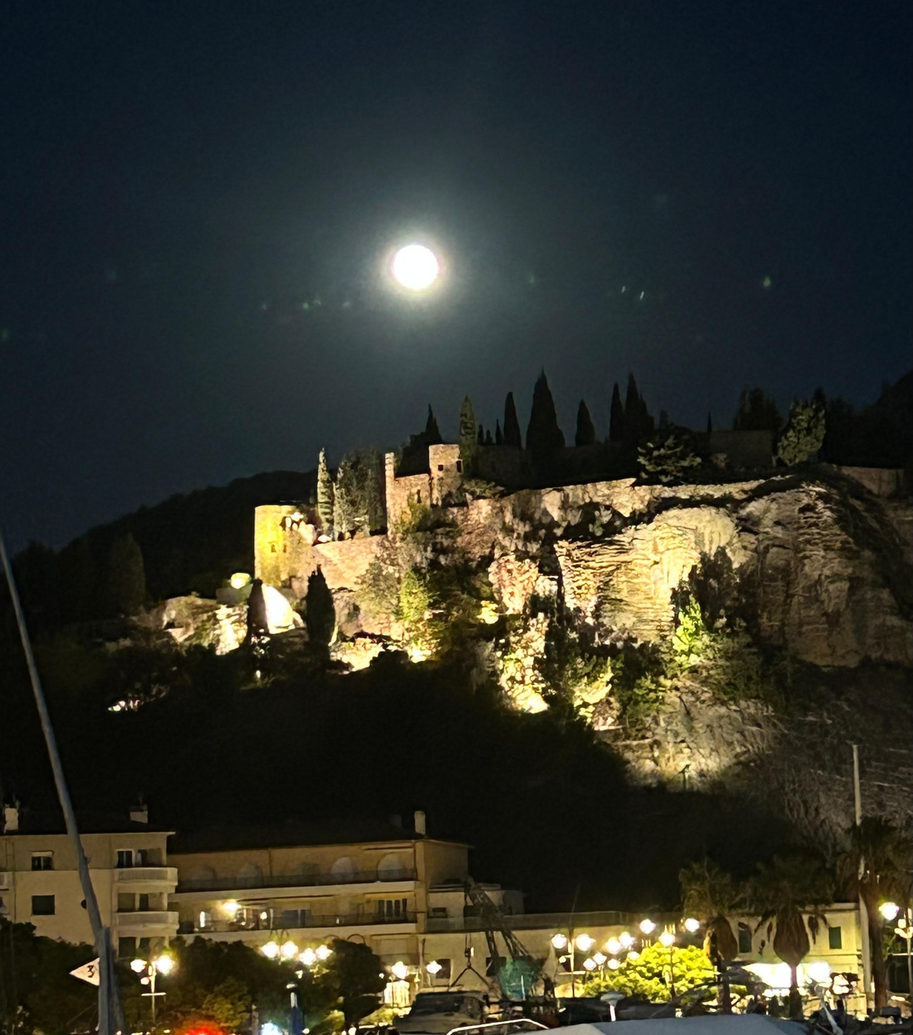 Full Moon over Chateau de Cassis