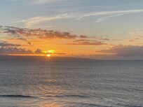 Sunset from #704 Maui Kai, November, 2025