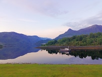 View during sunset