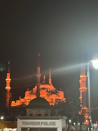Blue Mosque at night