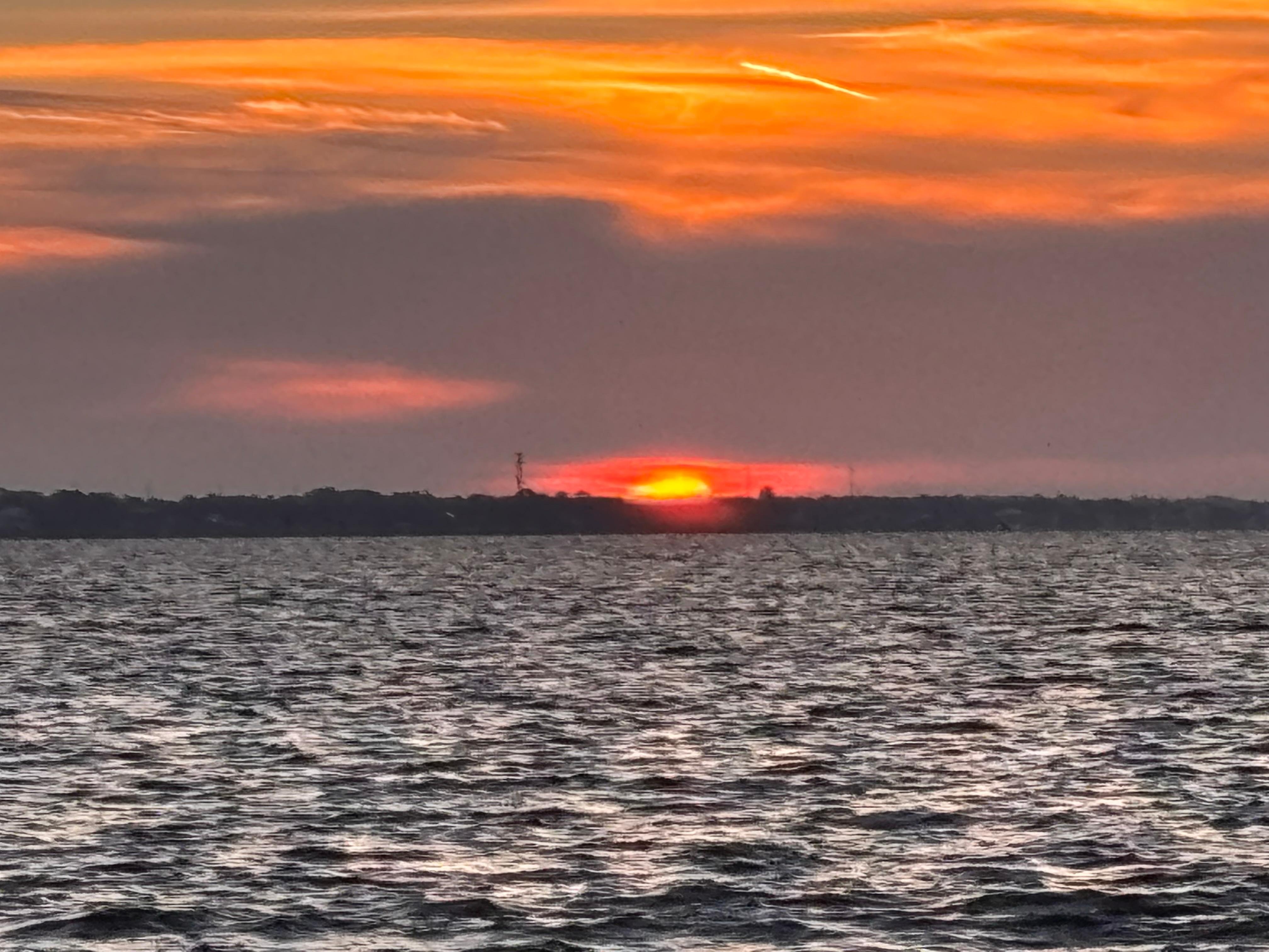 Sunrise from the bridge near the house
