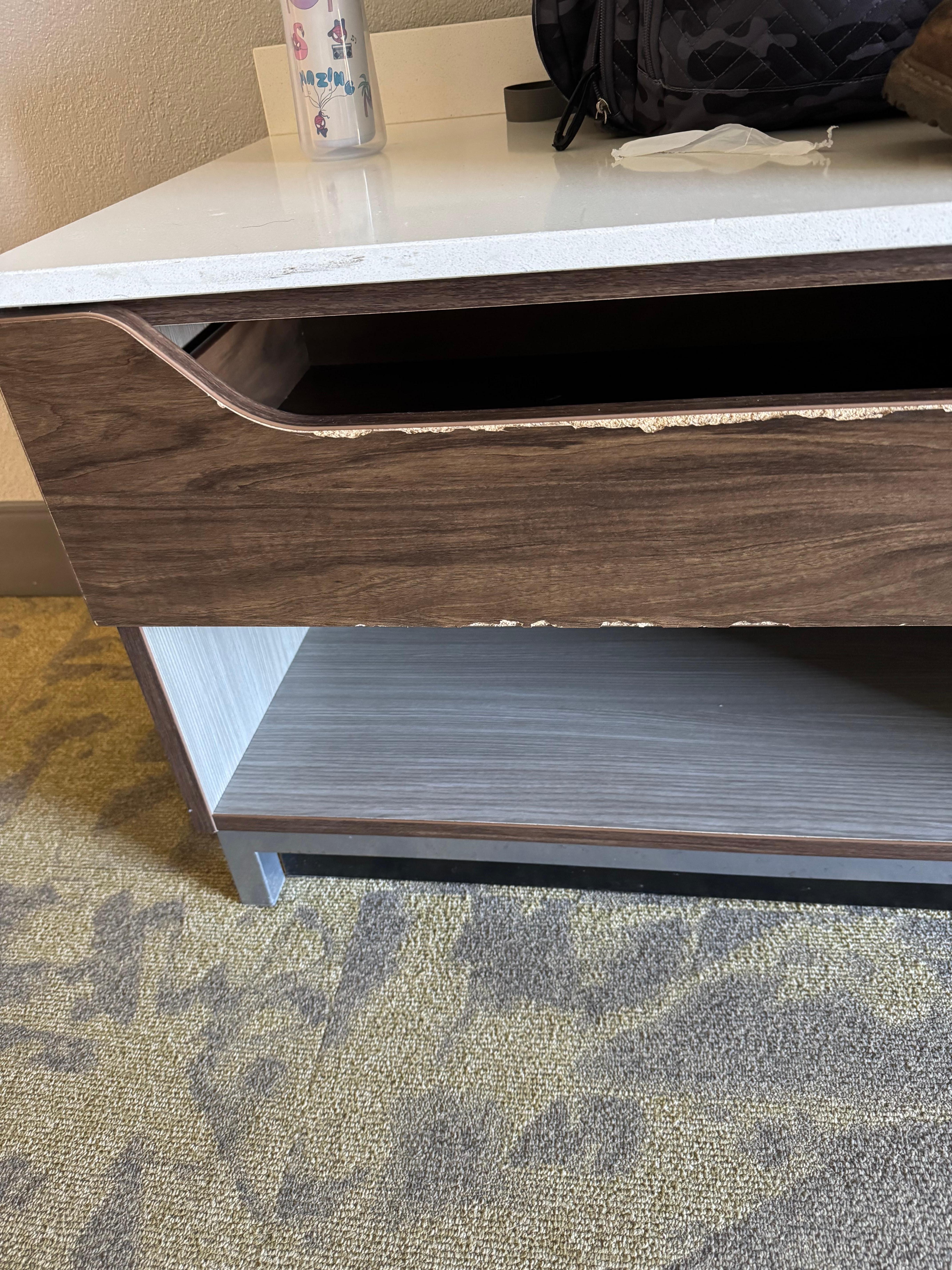 Water damaged furniture