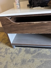 Water damaged furniture