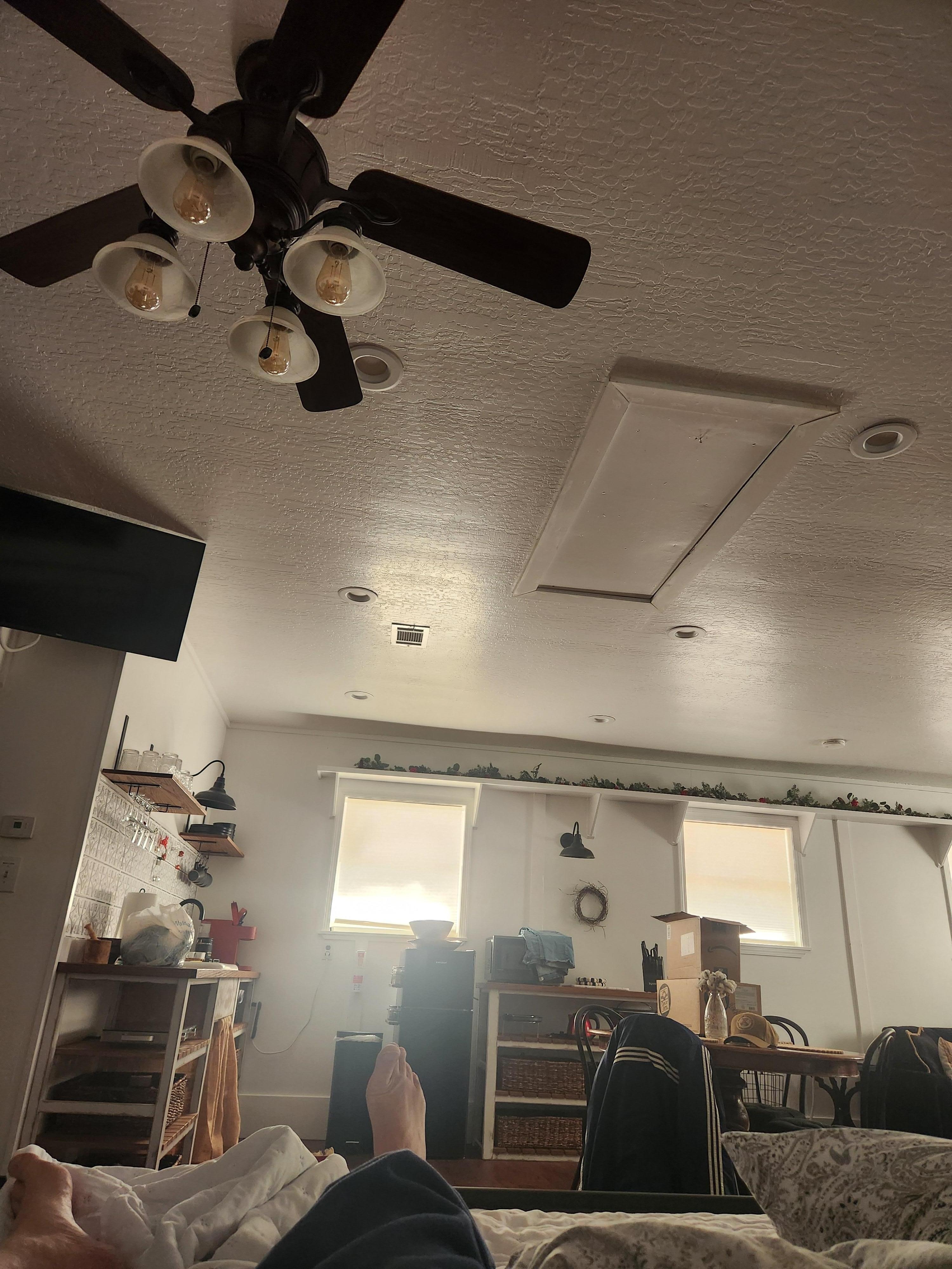 This is what I woke up to at 7am. These windows need blinds or curtains that block light.