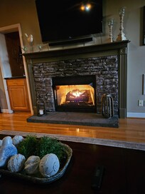 Livingroom fireplace