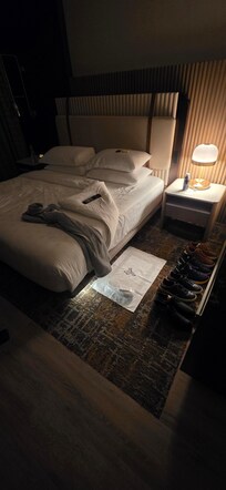 This was how my room looked after receiving room service.