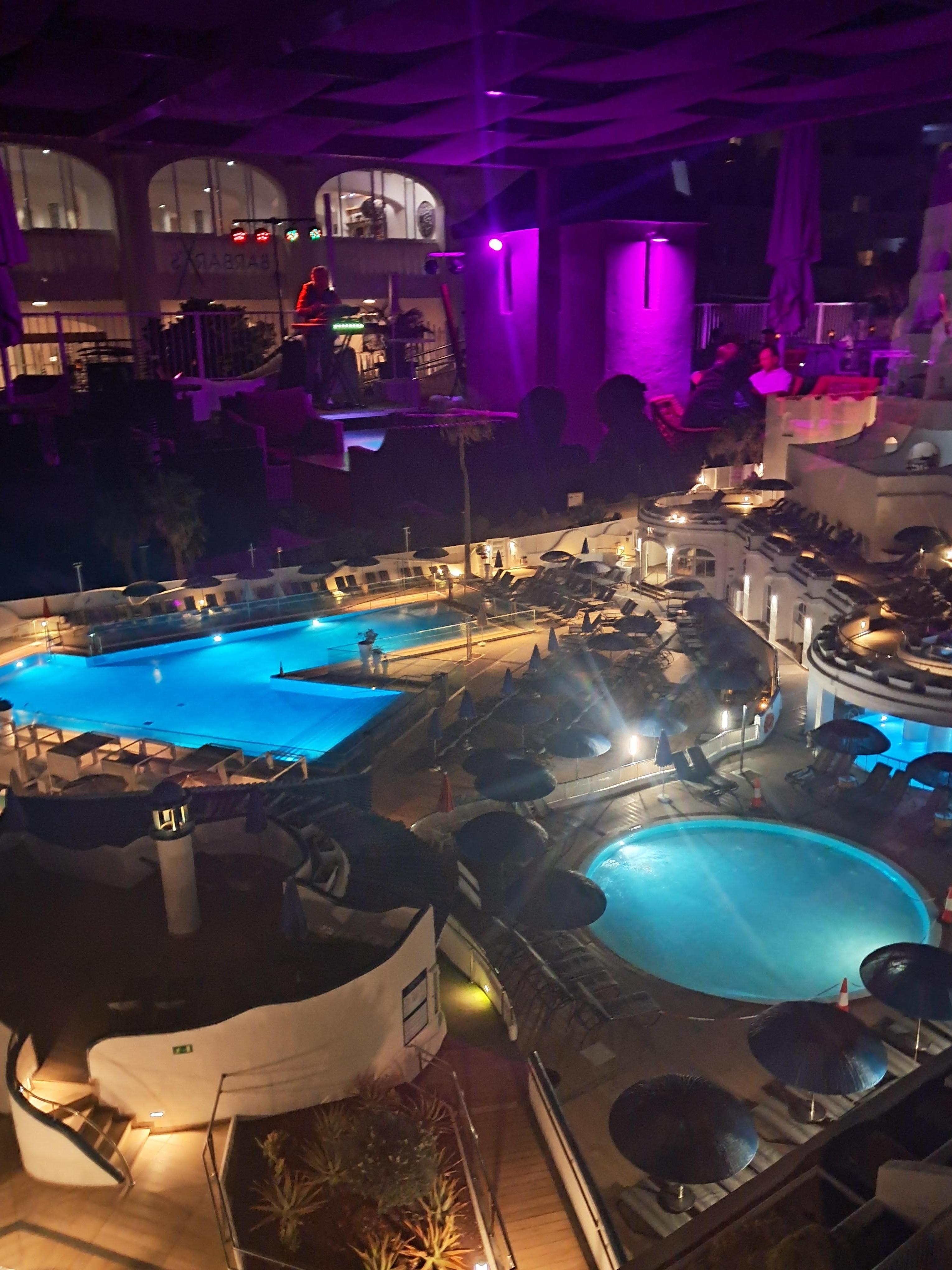 Room balcony view @ night