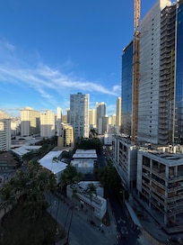 Front view from lanai 15 floors up from the front entrance side.
