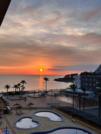 Sunrise from balcony