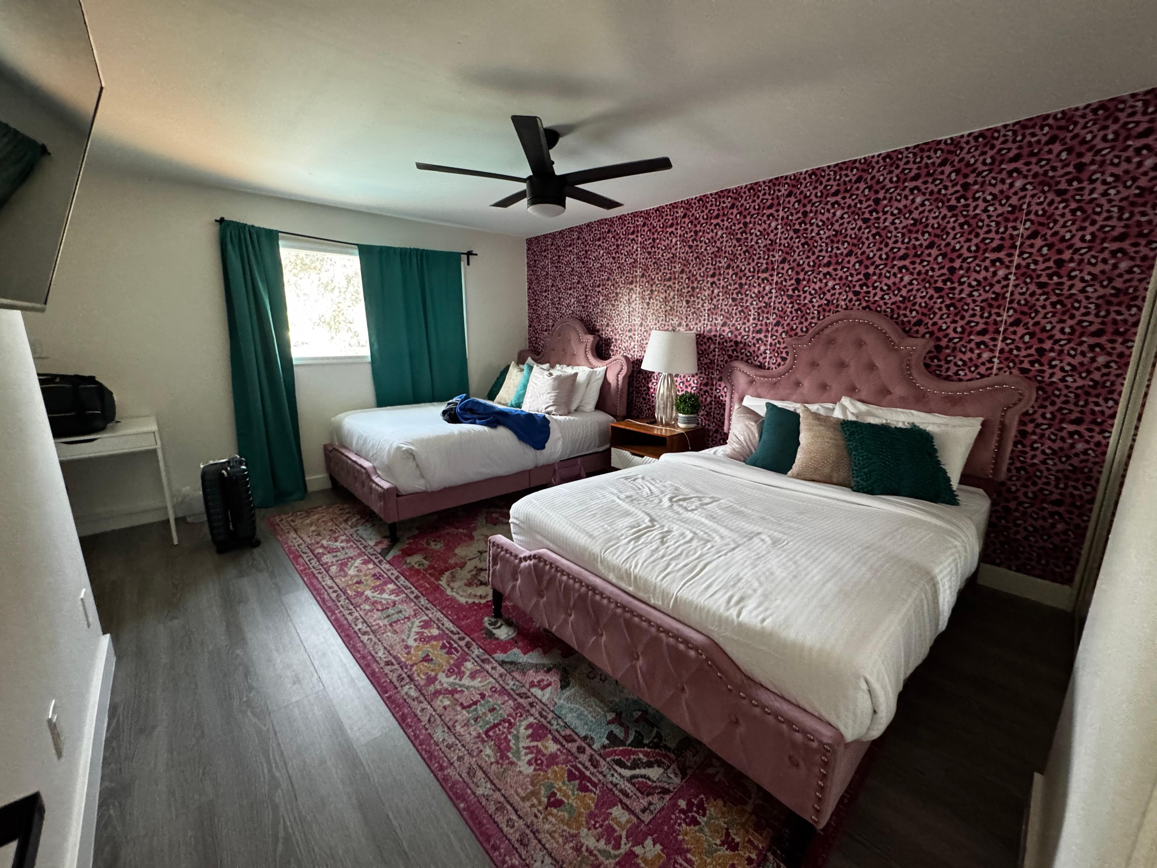 Upstairs room connected to the bathroom 