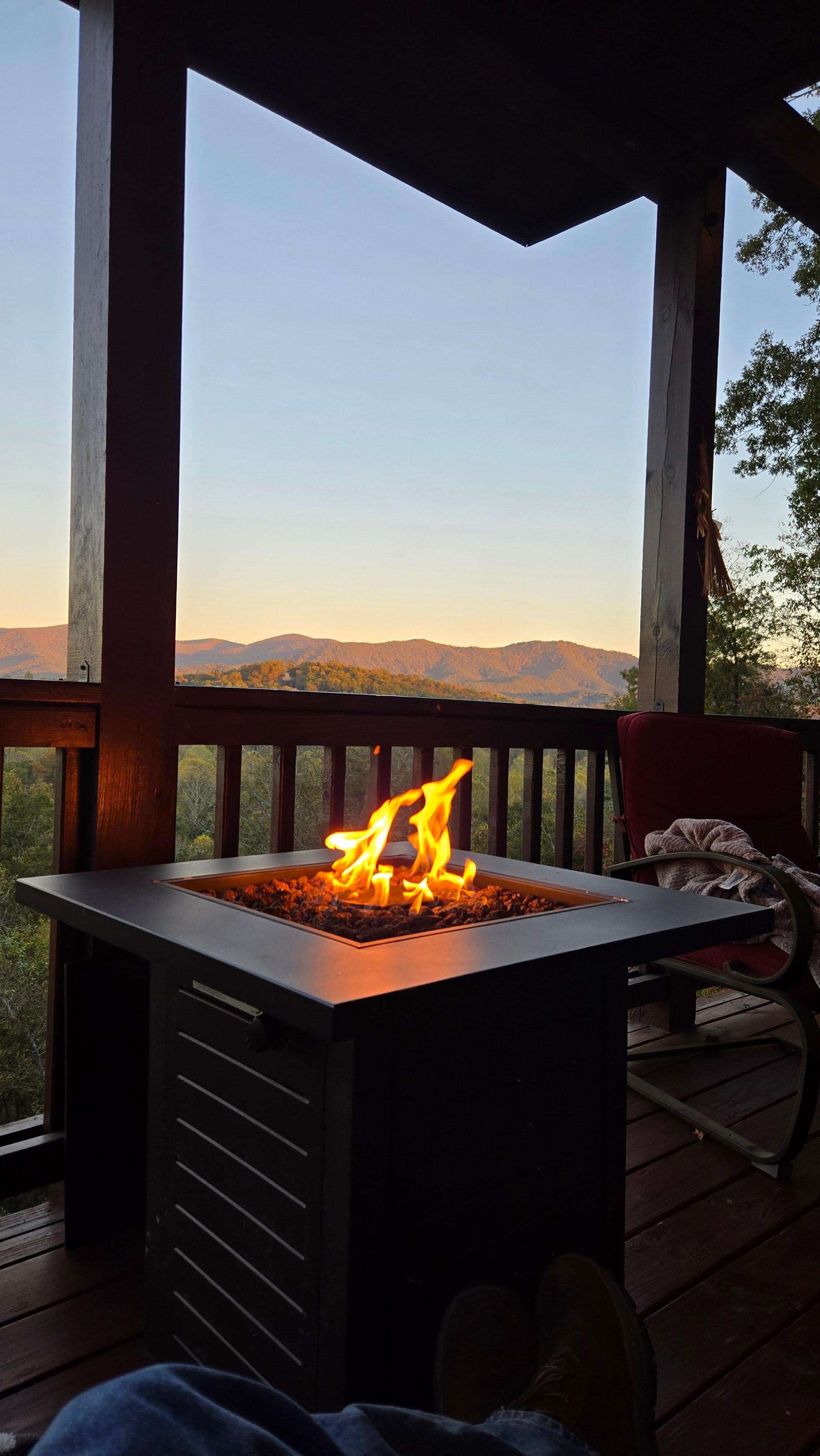 Evening firepit.
