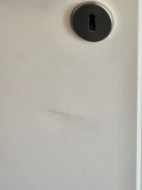 Verschmutzte Türen