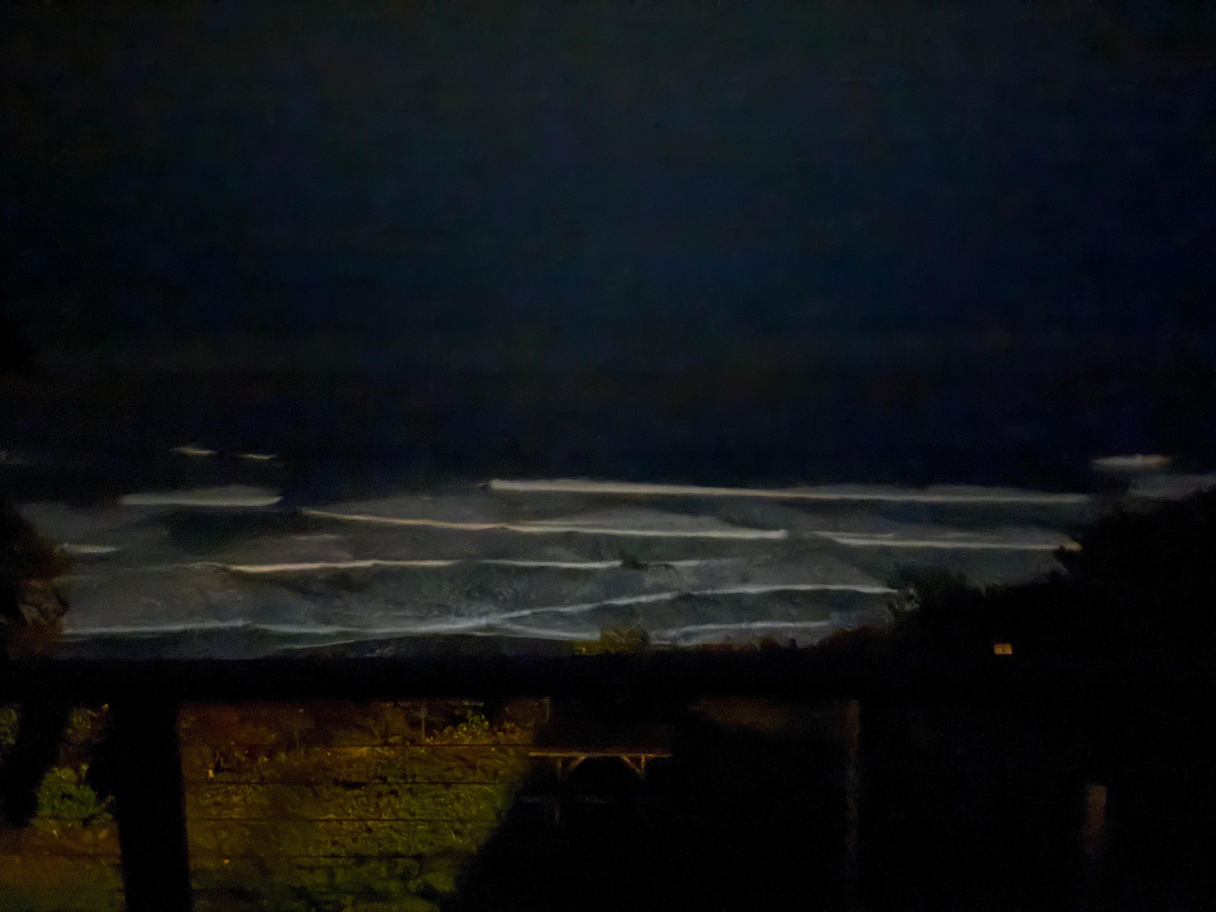 Pacific Ocean, night, Grace's Place--Lincoln City, Oregon