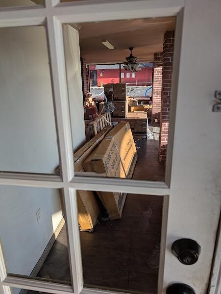 "restaurant" used as storage