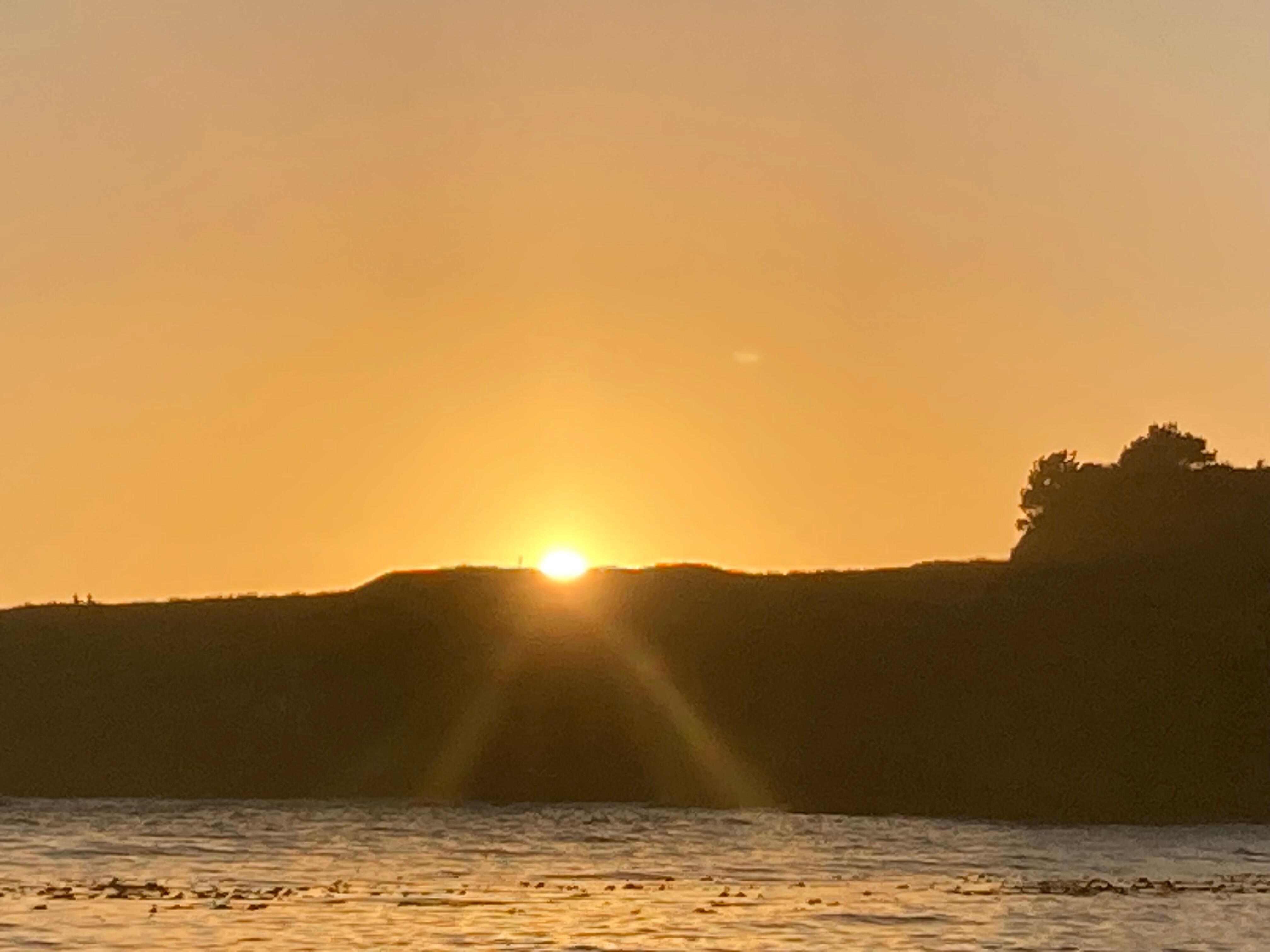 Another view of sunset from beach. Views are incredible!!