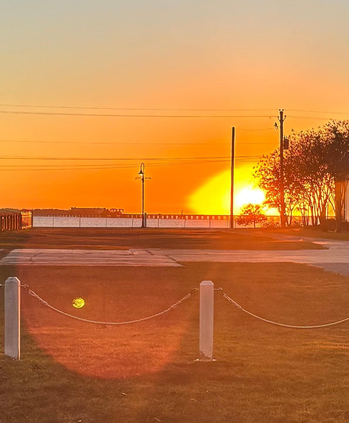 Sunrise from the porch