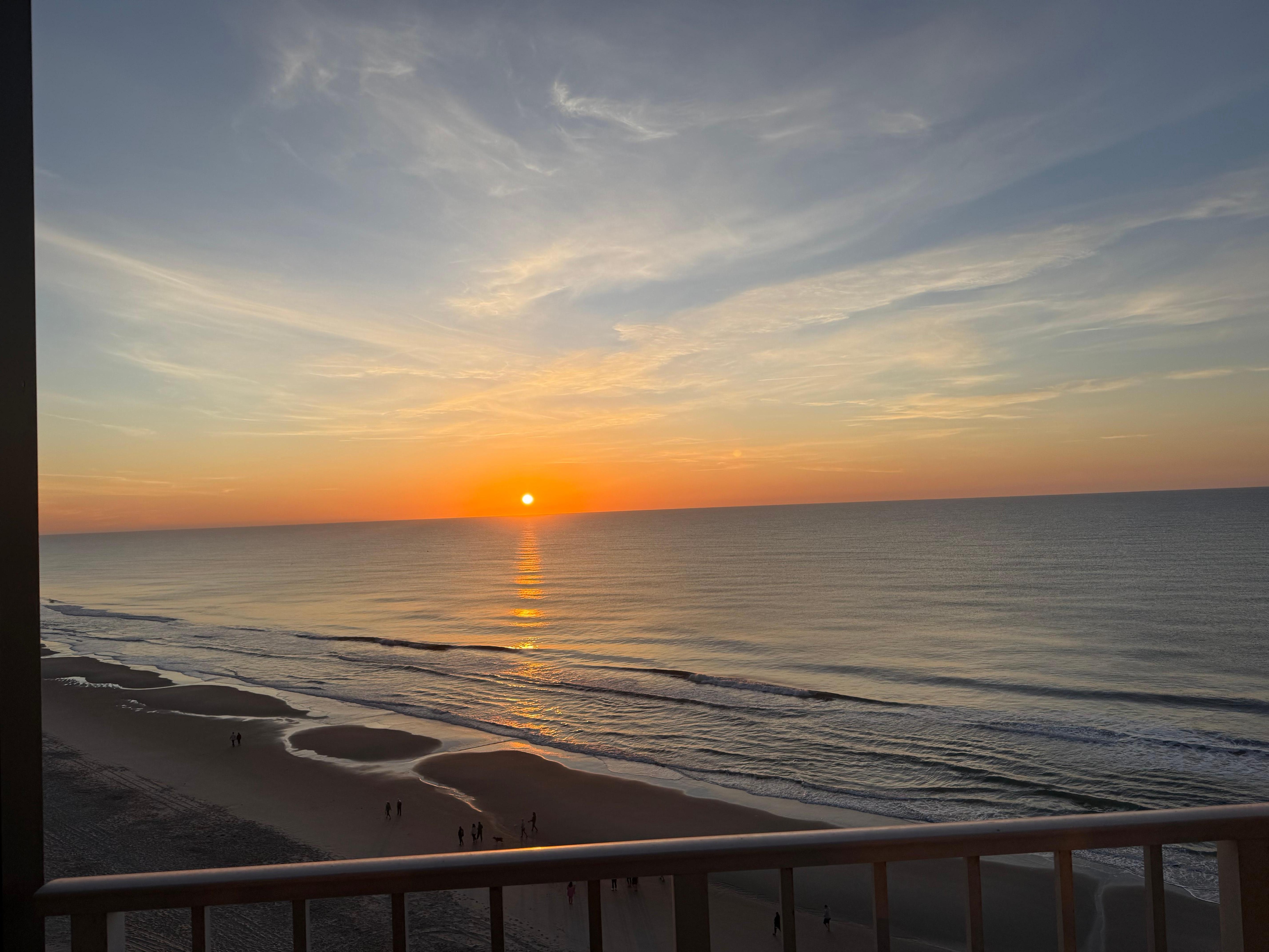 Sunrise from balcony 