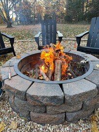 We really enjoyed the fire pit. So relaxing