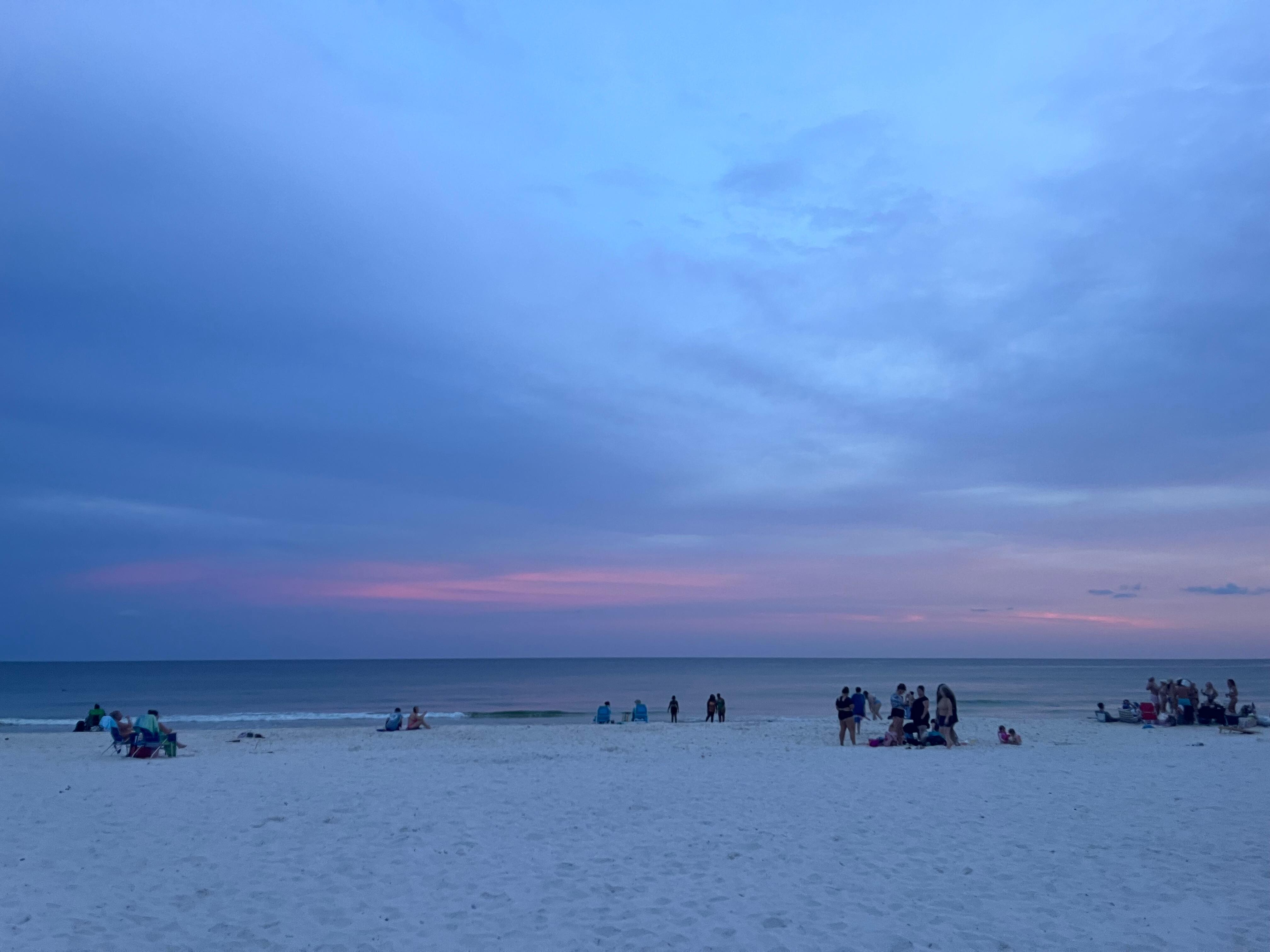 Sunset from the beach nearby. 