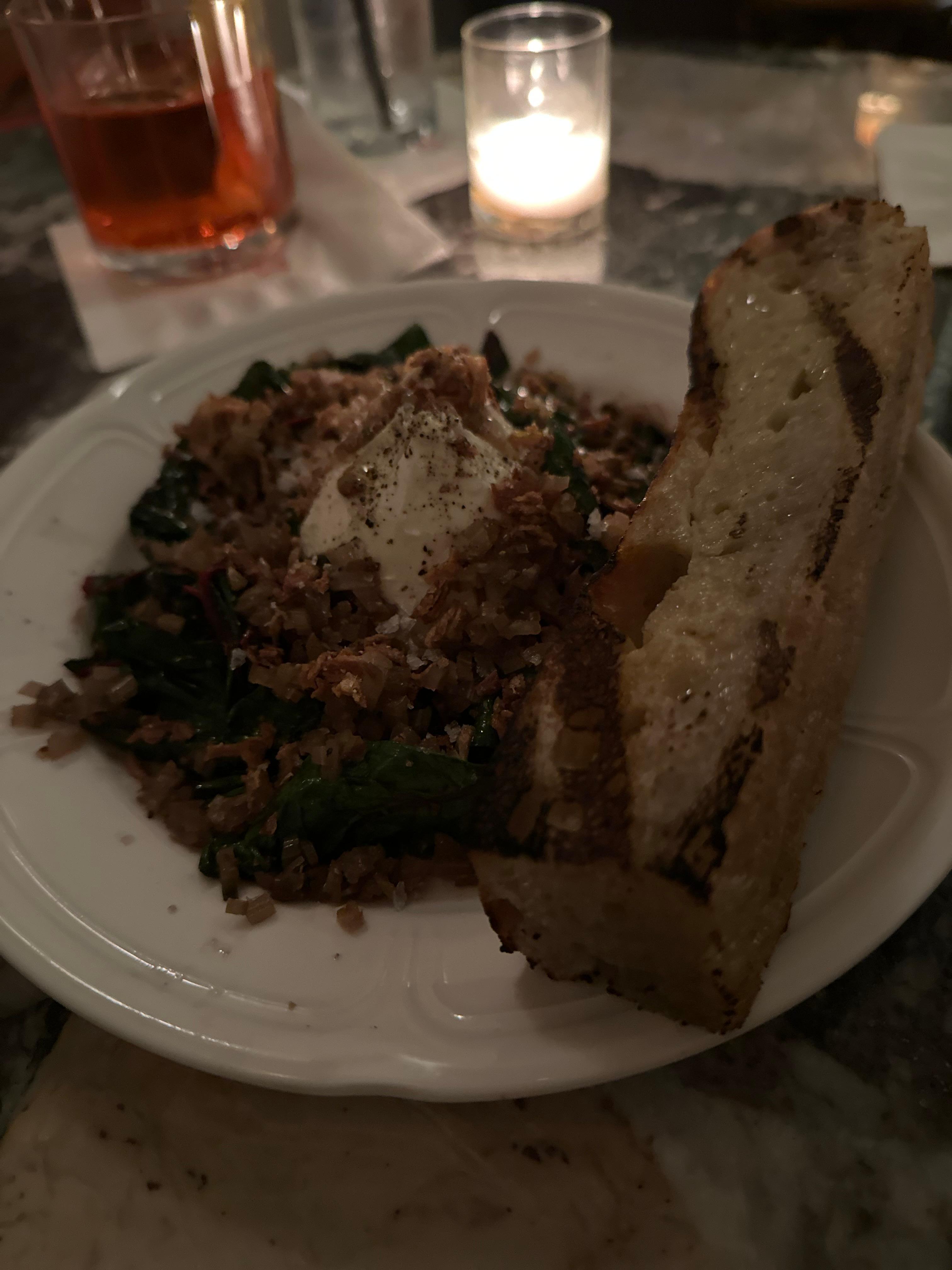 Burrata at the bar